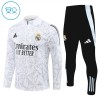 Real Madrid Trenings Collegegenser 2024-25 Kvart-Zip Hvit - Barn